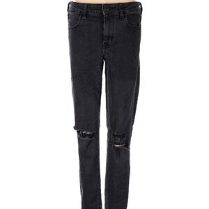 American Eagle Outfitters Black Ripped Skinny Jeans